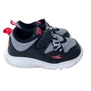 Reebok Weebok Flex Sprint Sneaker Unisex Kids Size 8 Black Low‎ Top Rubber Sole